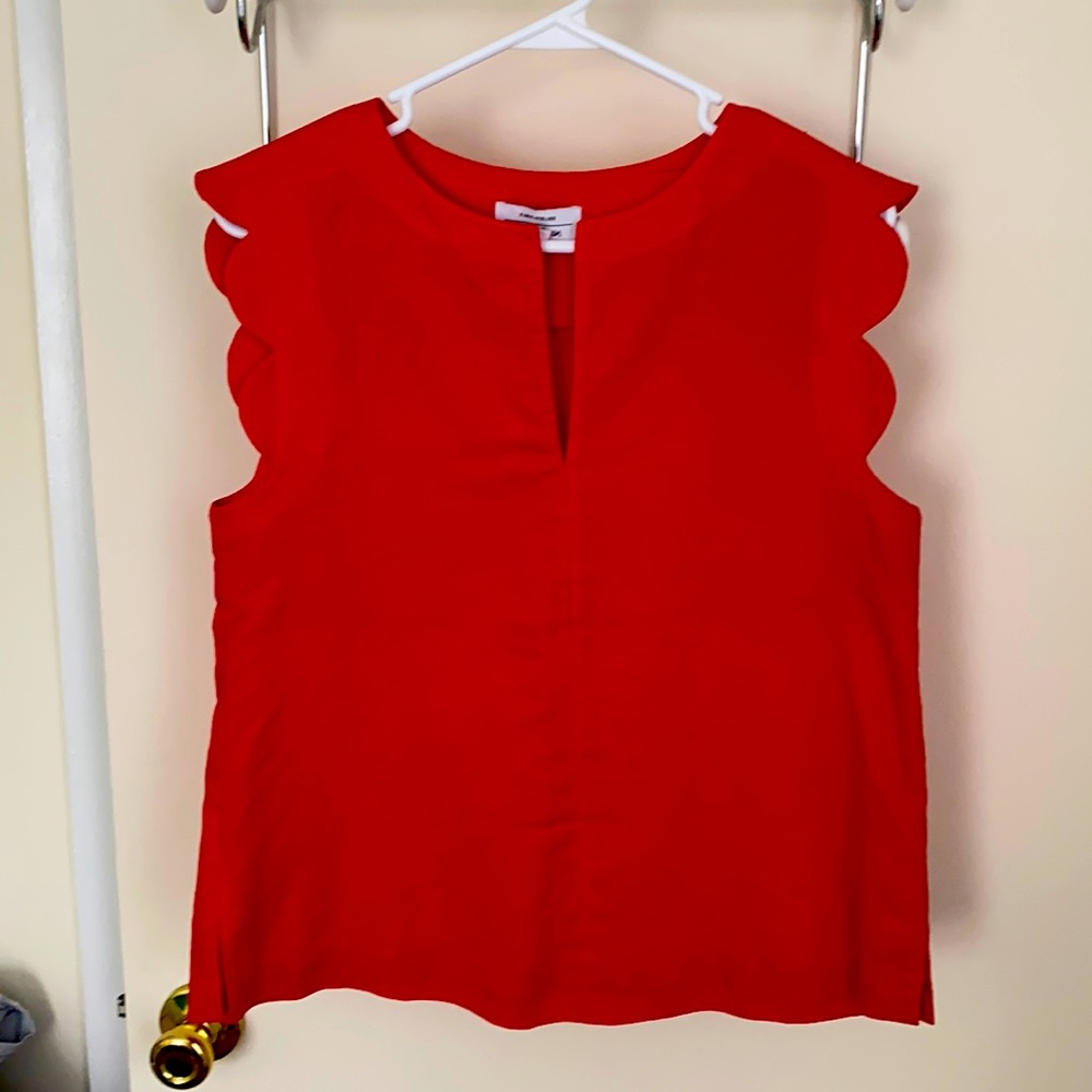 & Other Stories Scallop Sleeve Linen Tank | Sz 6